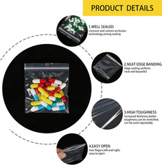 3″ X 4″ Small Plastic Bags, 400Pcs Small Zip Bags for Jewelry | Clear Jewelry Pl