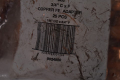 Nibco 9024950 Solder Pressure Copper Adapter Fittings 3/4″ 24 Pack 603