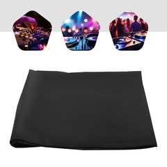 DJ Black Portable Oxford Cloth Scrim DJ Display Stand Facade Booth Event Cover