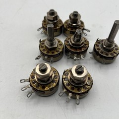 7 Vintage AB Allen Bradley Potentiometer Lot Various Values