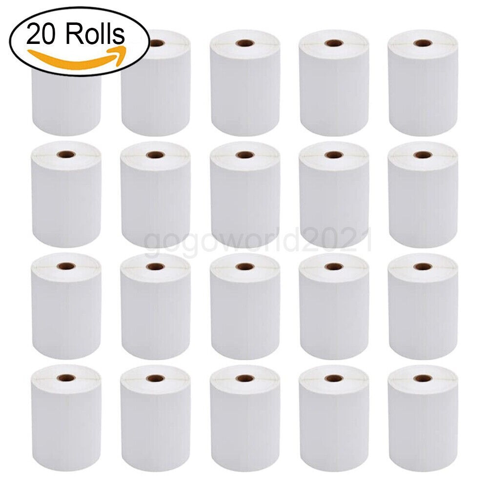 20 Rolls 4×6 Direct Thermal Shipping Labels – 250 Per Roll – 5000 Labels USA