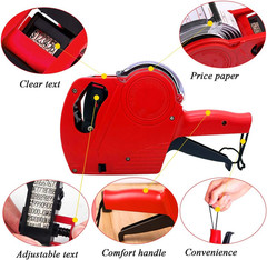 MX-5500 8 Digits Price Tag Gun with 5000 Sticker Labels and 3 Ink Refill Label
