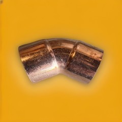 🔥1 Unit ~ Charman 1-1/2″ Copper 45° Elbow SR Sweat Solder Fittings🔥