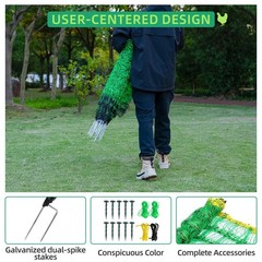 Electric Fence Netting – Chicken Fences for the Yard Semi-Rigid Net for Livestoc