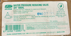 Zurn Wilkins Pressure Reducing Valve 600XL 3/4″ BRAND NEW