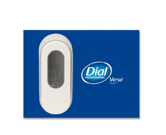 6 Dial® Professional Versa Dispensers for 15 oz. Pouch Refills Light Gray/White