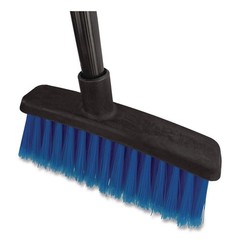 Carlisle 4685314 12″ Duo-Sweep Flagged Light Industrial Broom Head – Blu/Blk New