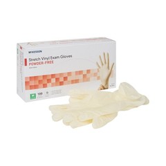 McKesson Stretch Vinyl Exam Glove, Medium, Ivory-Case of 1000