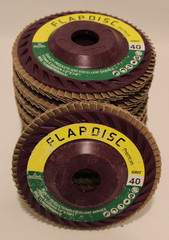(10) 4-1/2″ X 7/8″ Kelco Plastic Trimmable Flap Disc Abras. Wheels 40 60 80 Grit