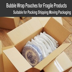50 Pcs Bubble Pouches Wrap – 12’x12′ Clear Bubble Out Bags for Packing Fragil…