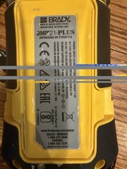 Brady BMP 21-PLUS Handheld Portable Label Printer Black Yellow. No case W/ Strap