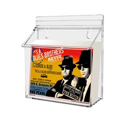 7.5″W x 5.5″H Outdoor Postcard Holder Wall Brochure Box with Lid