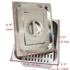 TechTongda 110V Commercial Hot Dog Steamer & Bun Warmer Long Service Life New