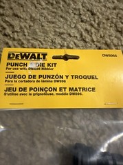 DEWALT DW8966 Punch & Die Kit, for use with the DW896 Nibbler