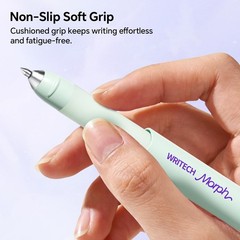 Pens Medium Point: Morph 0.7mm Black Ink Mini to Full Size Soft Grip Portable…