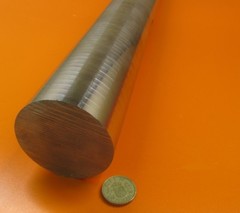 4140/4142 Alloy Steel Rod, 2 1/2″ Diameter +/-.007″ x 3 Ft Length