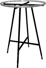 Black & Chrome 36″ Round Clothing Rack Height 48 – 72″ H Leveler Glides Garment
