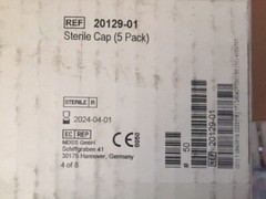 (Case of 50) 2012901 / 20129-01 CAP STERILE – 5 pack, Exp 04/2024 (NEW)
