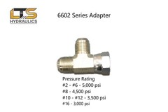 6602-08-08-08 JIC Run Tee 1/2″ Male JIC x 1/2″ Female JIC x 1/2″ Male JIC