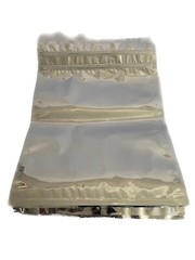 (71) Ziplock Style Mylar Bags Silver On Both Sides 13-1/4” H 10-3/4” W