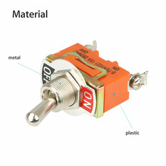 Toggle SWITCH ON/OFF Heavy Duty 15A 125V SPST 2 Terminal Car ATV Waterproof 1-10
