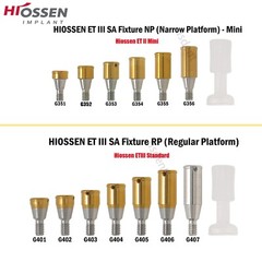 Hiossen/Nobel/Straumann Open/Closed Tray Posts Healing & Locator Abutments Caps