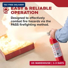 Kidde FA110G Multi Purpose Fire Extinguisher, Wall Mount, for Home/Office/Dorm/R