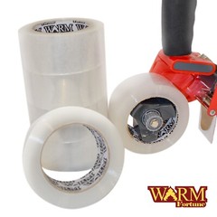 6 Rolls Heavy Duty Carton Sealing Packing Tape Box Shipping 2.4mil 2”x55YD