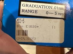 King Precision Dial Indicator MDI-5 – Range 0-5mm, .01mm Resolution
