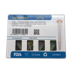 Dental Endodontic Posts Endo Fiber Post Kit 1.2mm 1.4mm 1.6mm 1.8mm +4* Drills