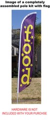 Fresh Sub Subs Sandwiches 12ft Feather Banner Swooper Flag – FLAG ONLY