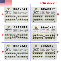 Yabangbang Dental Ortho Brackets Braces Mini/Standard MBT/Roth 022/018 Hooks 345