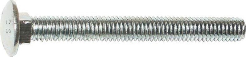 NEW MIDWEST BOX 100 1/4″ X 2″ ZINC PLATED CARRIAGE SCREW BOLTS 4532800