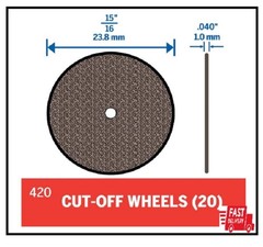 Brand New Dremel 420 Heavy Duty Cut-Off Wheels – 20 Pack