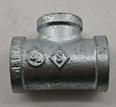 STZ – 3/4″ x 3/4″ x 1/2″ Galvanized Reducing Tee – Lot of 20