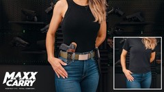 Maxx Carry Inside The Waistband Leather Holster Fits Glock 19. IWB Holster.