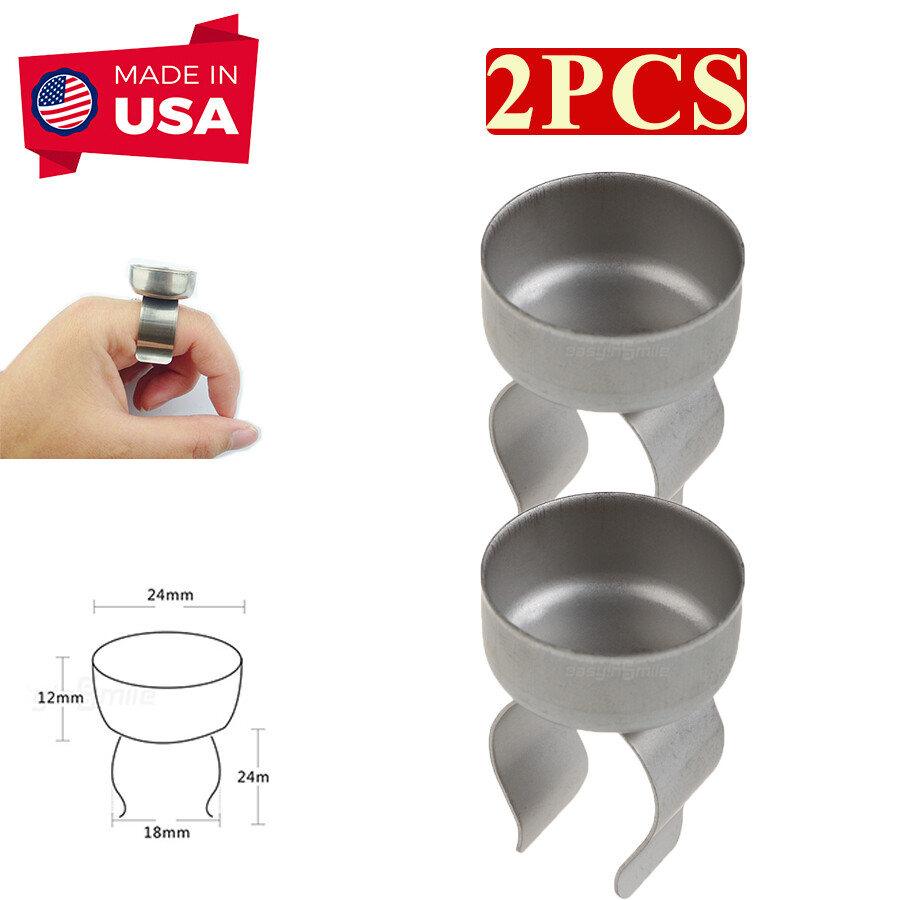 2Pcs Dental Endodontic Mixing Bowl Cup Dappen Handy Dish Finger Prophy Ring USA