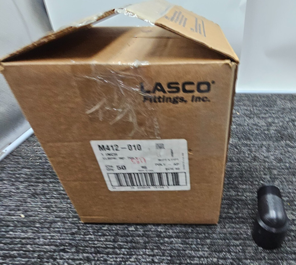 (QTY 50) Lasco M412-010 M412010 1″ 90° Elbow Fitting Schedule 40 MIPT X FIPT