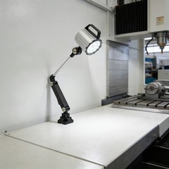 18W IP67 LED Machine Tool Work Light, Adjustable Long Arm Workshop Lamp, 110V US