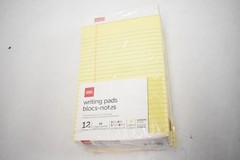 Office Depot Writing Pads Bloc Notes 12 Pack 5″ x 8″ 50 Sheets/Pad Yellow