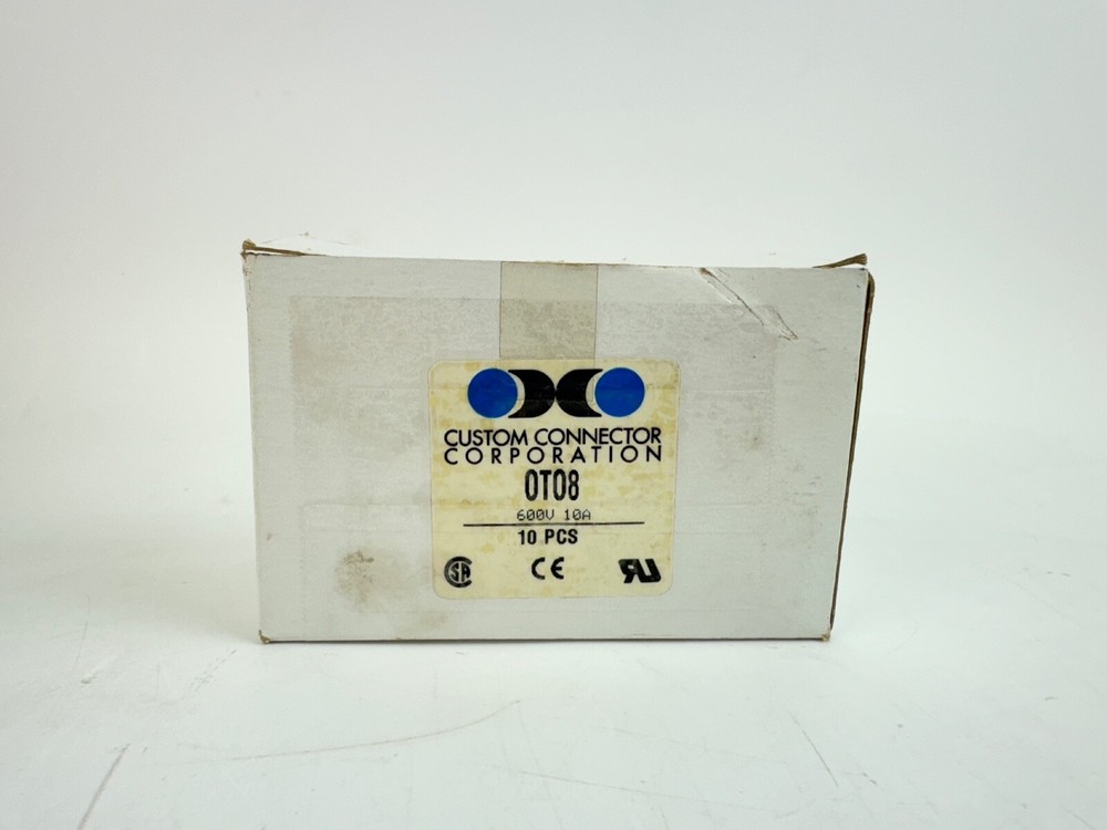 x(3) Custom Connector OT08 8 PINS Din Relay Socket, 10A, 600 VAC,