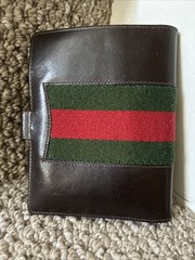 Vintage 1974 Gucci Brown Leather Mini Agenda/Wallet Made In Italy /No Pen