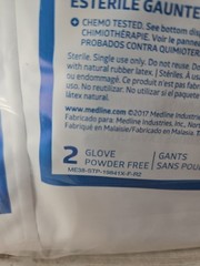 MEDLINE Nitrile Exam Gloves Extended Cuff *18 Pair* Sterile Size: Medium