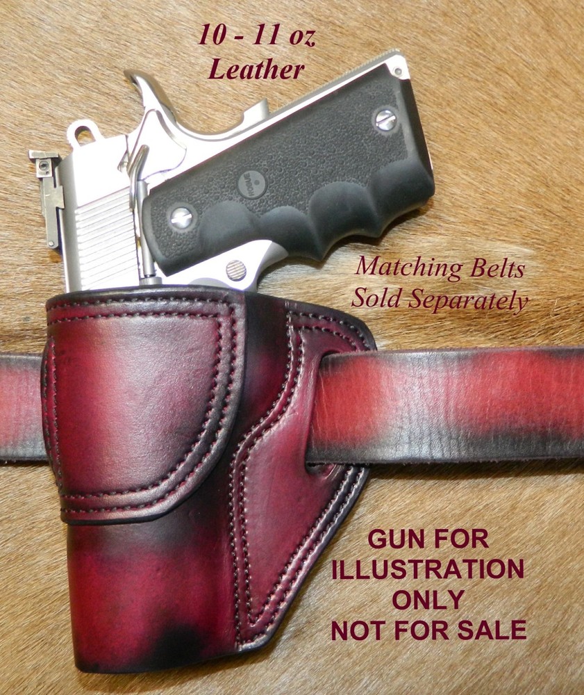 Gary C’s Leather Avenger Left Hand OWB HOLSTER Colt 1911 Combat Commander 4.25″