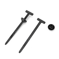 100x Universal Automotive Zip Tie Fastener Clips T-Style Car Wire Management