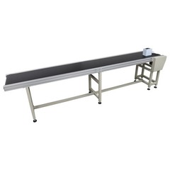 118”x11.8” Electric Conveyor PVC Belt Anti-slip Rubber Base Adjustable Speed