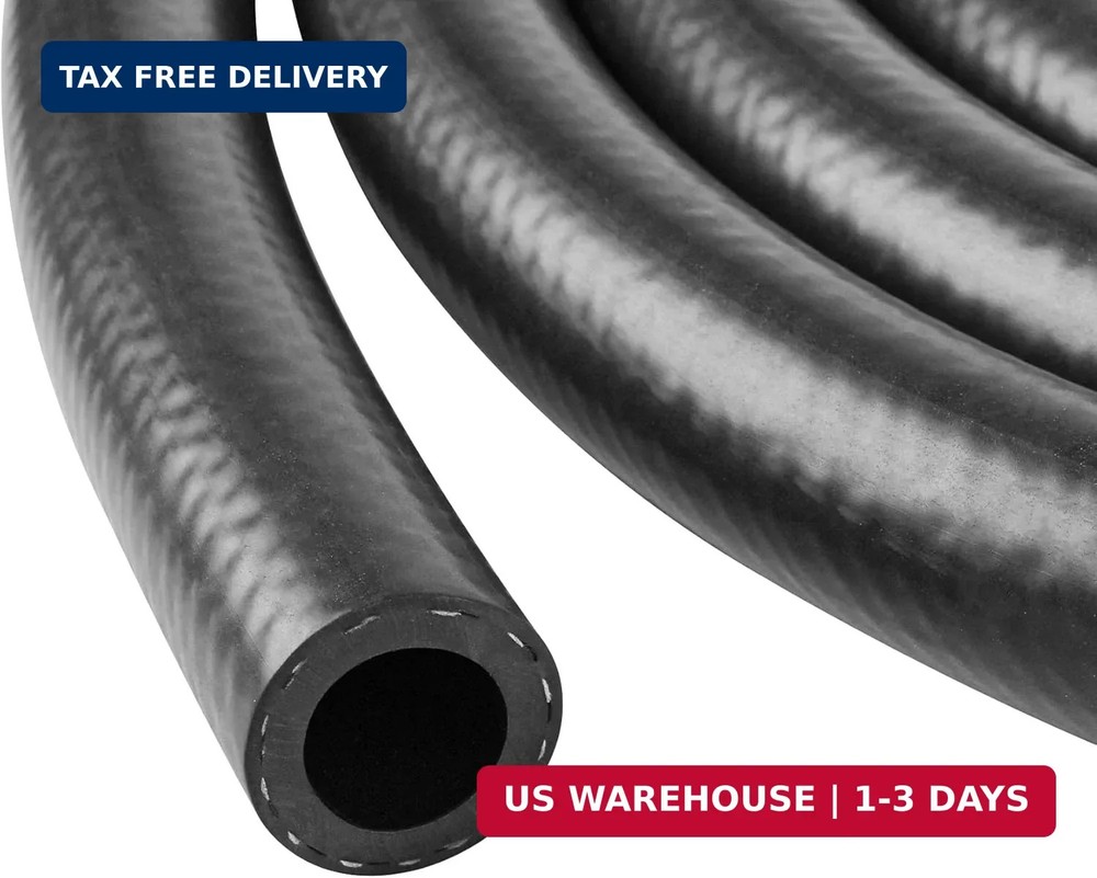 1/2 Inch (12mm) ID Fuel Line Hose 5FT NBR Rubber Push Lock Hose High Pressure 30