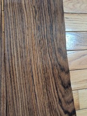 2 pieces East Indian rosewood veneer 6 1/2″ x 19 1/2″ each raw wood cracks +1pc