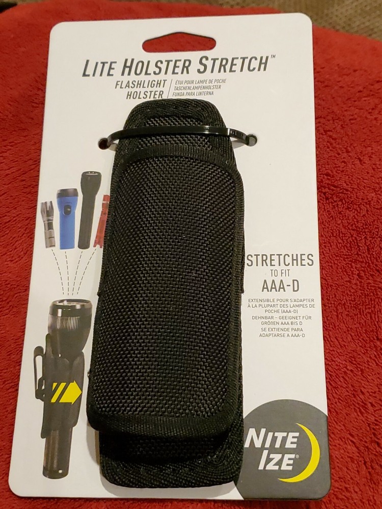 Nite Ize LHS-03 Lite Holster Stretch Flashlight Utility Belt Holster AAA AA C D