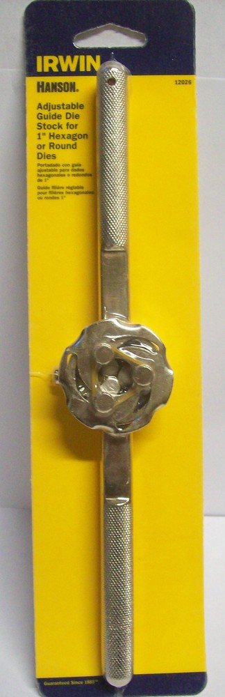 Lot of 2 Irwin 12026 Hexagon Adjustable Die Stock Handles 1″